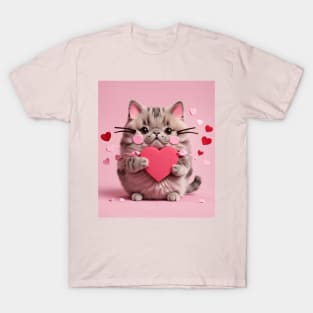 Cute kitty wants to be a Valentine T-Shirt